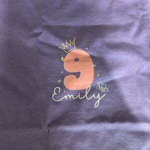 Kids Purple Shirt with Crown Design